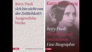 Buchpräsentationen Betty Paoli amp Karin S Wozonig  5112024 [upl. by Shyamal80]