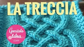 lavoro a maglia la Treccia [upl. by Ainezey]