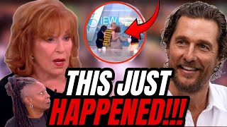 Joy Behar The View Host FREAKS OUT And WALKS OFF The View After Matthew McConaughey HUMILATES Her [upl. by Emmalyn]