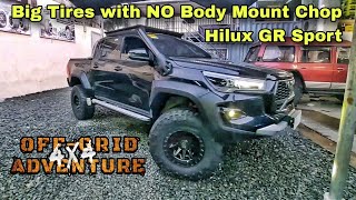 Install Bigger Tires on a Hilux GR Sport  OffGrid 4x4 Adventure [upl. by Nortyad]