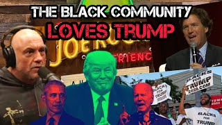 Joe Rogan and Tucker Carlson REVEAL Why The Left HATES Trump but Black People Love Him [upl. by Tena]