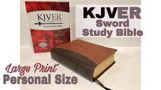 KJVER Sword Study Bible Review Large Print Personal Size [upl. by Ennaus]