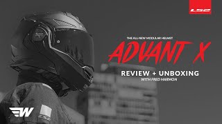 LS2 Advant X Review  Unboxing with Fred Harmon  WingStuff [upl. by Keemahs]