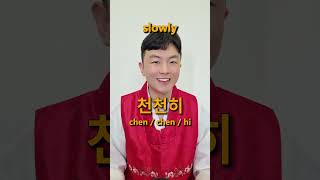 slowly and quickly in Korean [upl. by Aicenek]