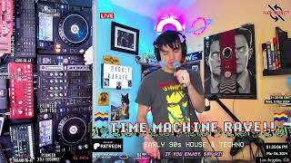 TIME MACHINE RAVE Ep 416  Deep Tech FUNK  90s House amp Techno  LIVE [upl. by Sheya]