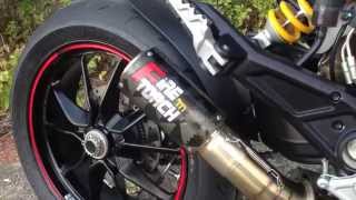 Ducati Hypermotard 821 with quotFiretorch Exhaustquot Thailand [upl. by Cesaro]