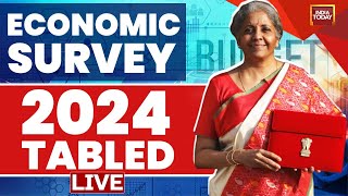 Economic Survey 2024 LIVE  Nirmala Sitharaman Tables Economic Survey In Lok Sabha  India Today [upl. by Obidiah318]