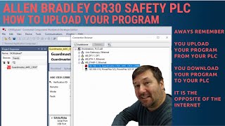 Allen Bradley 440CCR30 Safety PLC Uploading Your Program with Connected Components Workbench [upl. by Aime]