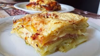 Tortino di patate con prosciutto e formaggio  Le video ricette di Lara [upl. by Cykana657]