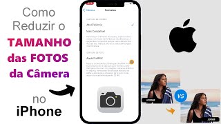 Como Reduzir o Tamanho MB das FOTOS da Câmera do iPhone [upl. by Sibbie]