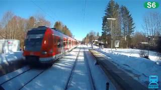 Führerstandsmitfahrt 2019 SBahn München  S6 Tutzing  Ostbahnhof [upl. by Frieda820]