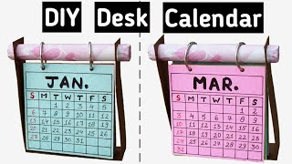 How to make Desk Calendar  DIY Calendar 2019 [upl. by Assirrak]