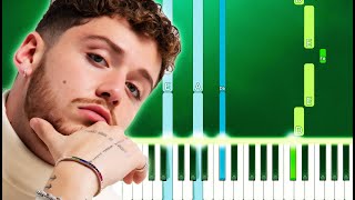 Bazzi  Renees Song Piano Tutorial Easy [upl. by Nevur]