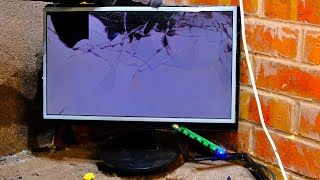 Smash ASUS Widescreen LCD Monitor [upl. by Kalmick]