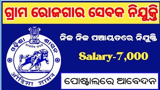 Odisha GRS Recruitment 2024  Odisha GRS Vacancy 2024  Odisha Govt Jobs  Odisha Skill [upl. by Rube]