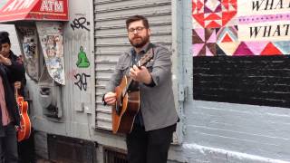 Lake Song  Colin Meloy the Decemberists Busking In Brooklyn New Song [upl. by Loretta954]