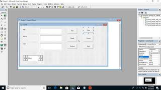 Adodc in vb 6  Part  VI   Adodc data control using command buttons [upl. by Eelessej821]