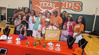 Mandarin Mustangs WR Jamie Ffrench commits to Texas Longhorns Ceremony [upl. by Sorenson]