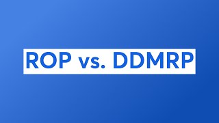 ROP vs DDMRP [upl. by Keith896]