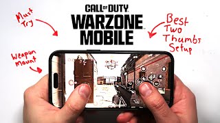 How to use the BEST TWO THUMBS setup for Warzone Mobile [upl. by Ellerad191]