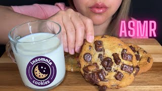 ASMR Insomnia cookies and milk  No Talking MUKBANG [upl. by Carolan]