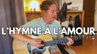 Lhymne à lamour  Edith Piaf  CoverTuto Guitare avec Tablature [upl. by Nahtnamas]