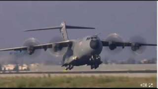 Airbus A400M first flight webcapture by signatory [upl. by Hannaoj369]