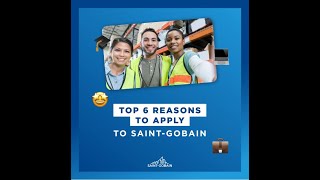 6 reasons to apply at SaintGobain [upl. by Olivia]