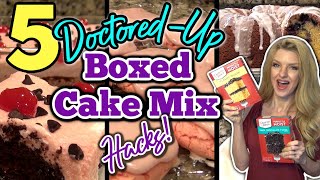 5 MindBlowing BOX CAKE MIX RECIPES you MUST TRY  DoctoredUp Box Cake Mix Recipes Ep 6 [upl. by Ittam]