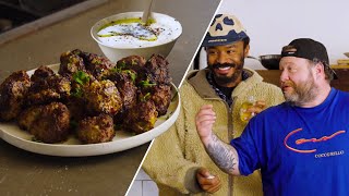 COOKING UP LATINITALIAN FUSION MEATBALLS WITH SALEHE BEMBURY  THE IN STUDIO SHOW [upl. by Fania]