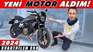 BAYİDEN SIFIR MOTOR ALDIM 2024 Husqvarna Svartpilen 250 [upl. by Gabe]