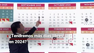 ¡NUEVO CALENDARIO ESCOLAR  ¿Cuántas vacaciones tendremos para el ciclo escolar 2023 2024 [upl. by Niarb706]