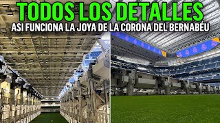 💥 MARAVILLAS de la INGENIERÍA ASÍ SE COLOCA el CÉSPED RETRÁCTIL del SANTIAGO BERNABÉU [upl. by Fiertz]