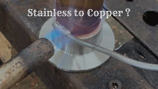 Soldering Stainless to Copper [upl. by Steinman437]