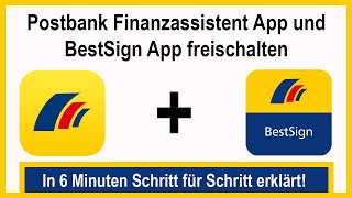 Postbank Finanzassistent App und BesSign App mit Aktivierungscode freischalten bzw aktivieren [upl. by Aek]