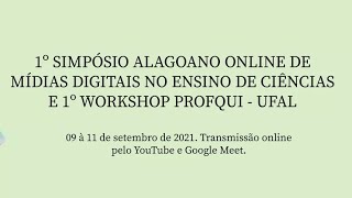 1º Workshop PROFQUI  UFAL  Palestra de Boas Vindas [upl. by Yerdua]