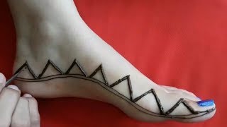 Stylish mehndi Design For Legs  Easy Mehndi Designs For Legs  mehndi design [upl. by Ardie]