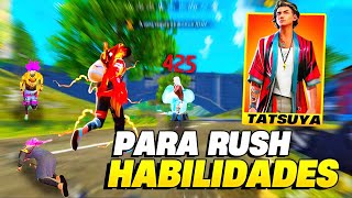 5 MEJORES COMBINACIONES de HABILIDADES con TATSUYA en FREE FIRE🔥 [upl. by Naneek]