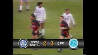 Roy Wegerle 2nd Goal Leeds v QPR Oct 1990 [upl. by Rebmyk]