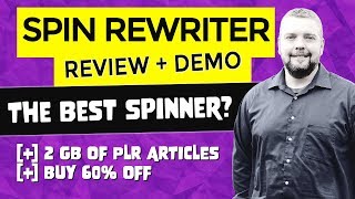 Spin Rewriter 10 Review amp Spin Rewriter 10 Full Demo NEW [upl. by Esialb616]