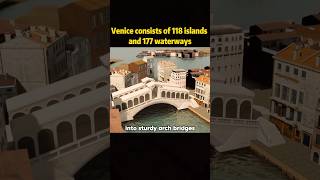 Venice consists of 118 islands and 177 waterwaysislands waterways youtube foryou [upl. by Euqinobe643]