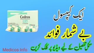 Cedrox BD 500mg Uses  Cedrox BD Tablet Side Effects  Cefadroxil 500mg Uses in UrduHindi [upl. by Steddman]