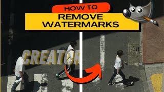 GIMP  How to Easily Remove a Watermark from Any Image 2 Simple Ways [upl. by Iddo540]