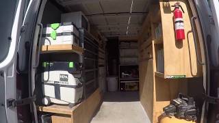 Uberorganized work van setup  design  tour  sprinter 2500 by HomePro Rx CT [upl. by Harve577]