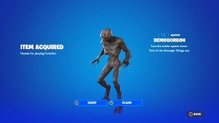 Fortnite Item Shop November 5th 2023  I BOUGHT THE DEMOGORGON SKIN NEW STRANGER THINGS SKIN [upl. by Hollis]