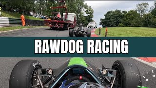 Full Race Onboard with Crash Cadwell Park MiniNürburgring F1000 Singleseater [upl. by Nylsaj]