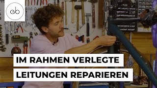 Rücklicht reparieren  Innervelegte Kabel und Züge Fahrradreparatur  endlessbikes [upl. by Tenahs]