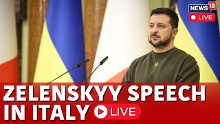 Zelenskyy LIVE  Ukrainian President Zelensky Speech LIVE  Zelenskyy Speech In Italy LIVE  N18G [upl. by Rubetta]