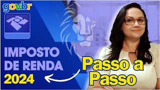 irpf2024 Como fazer a declaração IRPF 2024 Como Declarar Imposto de Renda 2024 [upl. by Davena]