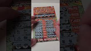 Scratch Off Lottery Tickets Cash Eruption lottery [upl. by Forlini]